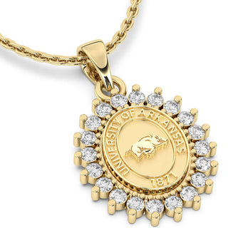 University of Arkansas Necklace | 123 Tradition San Jose Jewelers Stone Type: Cubic Zirconia