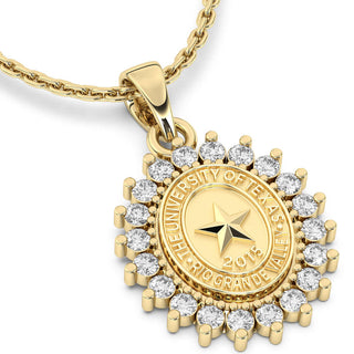 UTRGV Necklace | 123 Tradition San Jose Jewelers Stone Type: Cubic Zirconia