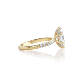 14K Yellow Gold Marquise Engagement Ring