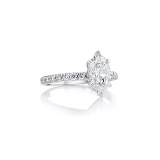 14K White Gold Marquise Engagement Ring