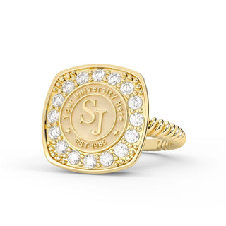 223 Victory Custom College Ring | 10mm Seal | San Jose Jewelers | Customizable Graduation Ring