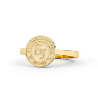 228 Vida Custom College Ring | 10mm Seal | San Jose Jewelers | Customizable Graduation Ring