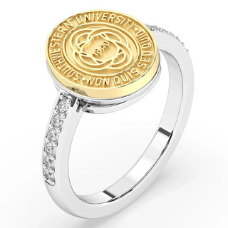 Southwestern University Ring | 228 Vida | Platinum Silver San Jose Jewelers