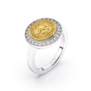 University of Louisiana at Lafayette Class Ring | ULL Class Ring | Ragin' Cajuns | 234 Pursuit