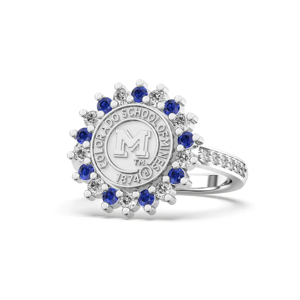 Colorado School of Mines Ring 245 Prestige Platinum Silver