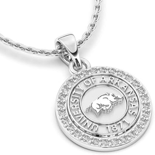 University of Arkansas Necklace | 249 Eternity San Jose Jewelers Stone Type: Cubic Zirconia