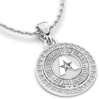UT Arlington Necklace | 249 Eternity San Jose Jewelers Stone Type: Cubic Zirconia