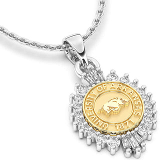 University of Arkansas Necklace | 311 Honor San Jose Jewelers Stone Type: Cubic Zirconia