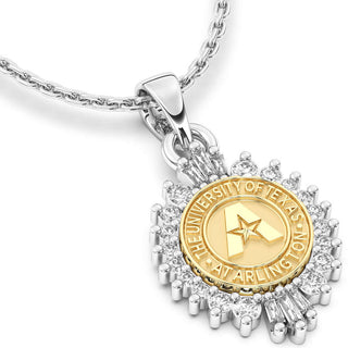 UT Arlington Necklace | 311 Honor San Jose Jewelers Stone Type: Cubic Zirconia
