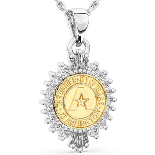 UT Arlington Necklace | 311 Honor San Jose Jewelers Stone Type: Cubic Zirconia