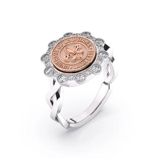 University of Louisiana at Lafayette Class Ring | ULL Class Ring | Ragin' Cajuns | 313 Blossom