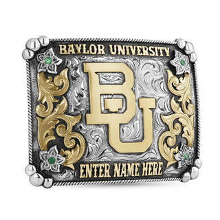 Baylor University Belt Buckle | San Jose Jewelers Custom College Belt Buckles
