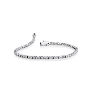 Moissanite Tennis Bracelet | Sterling Silver San Jose Jewelers Stone Size: 2mm