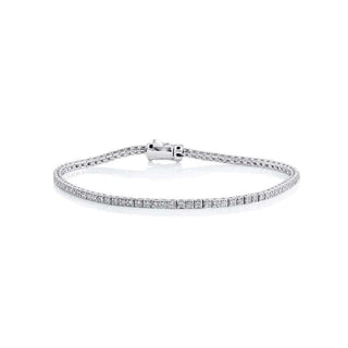 Moissanite Tennis Bracelet | Sterling Silver San Jose Jewelers Stone Size: 2mm
