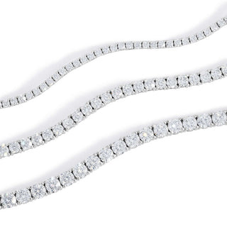 Moissanite Tennis Bracelet | Sterling Silver San Jose Jewelers Stone Size: 2mm
