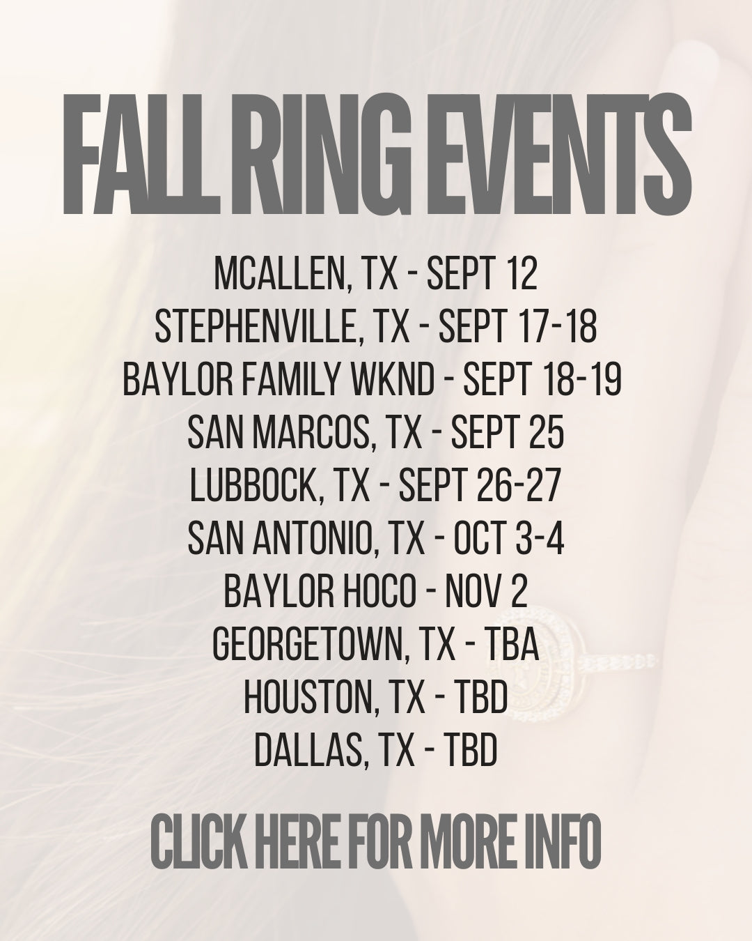 San Jose Jewelers Event Dates