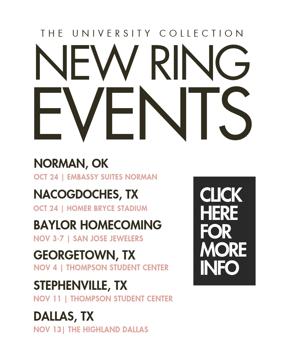 San Jose Jewelers Event Dates