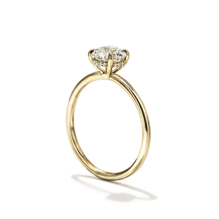 Hidden Halo Diamond Engagement Ring | Customizable | San Jose Jewelers Bridal Collection