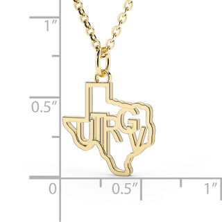 UTRGV Texas Necklace | Stainless Steel