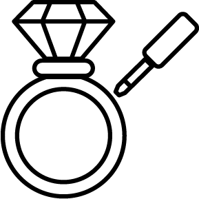 San Jose Jewelers ring repair and resizing icon representing professional resizing services