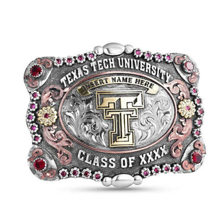 Texas Tech University Belt Buckle | The Saddle San Jose Custom MFG