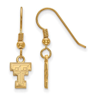 Texas Tech Dangle Earrings | Sterling Silver | Gold