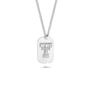 Texas Tech Dog Tag Necklace | Silver