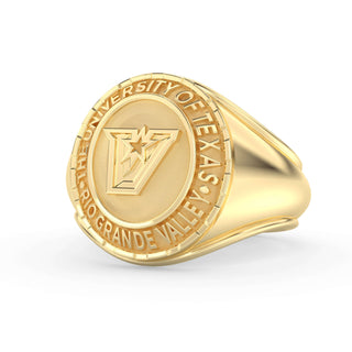 UTRGV Men's Class Ring | V Star | Yellow Gold | University of Texas Rio Grande Valley
