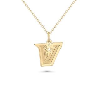 UTRGV Necklace | UTRGV Pendant | UT Rio Grande Valley Jewelry | Stainless Steel | UTRGV "V" Logo