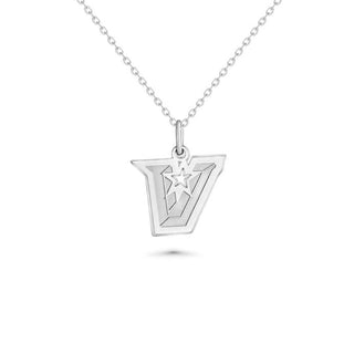 UTRGV Necklace | UTRGV Pendant | UT Rio Grande Valley Jewelry | Stainless Steel | UTRGV "V" Logo