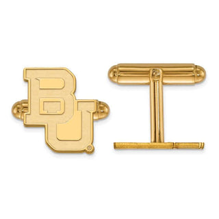 Baylor University "BU" Cuff Links - .925 Sterling Silver Quality Gold Color: Gold