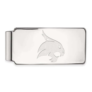 texas state university txst southwest texas university boko bobcat silver money clip