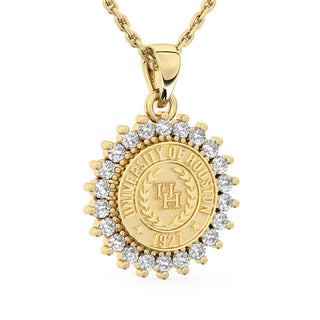 University of Houston Necklace | 123 Tradition with UH Pendant | 14K Gold