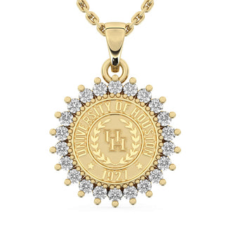 University of Houston Necklace | 123 Tradition with UH Pendant | 14K Gold
