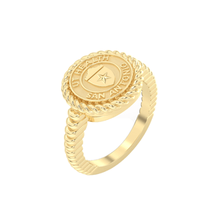 university of texas health science center san antonio Gold class ring on a white background