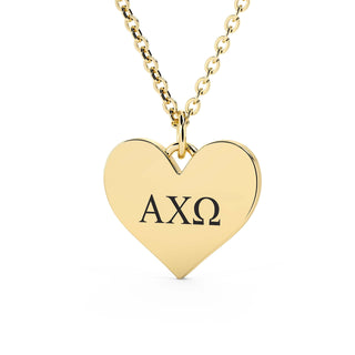 Alpha Chi Omega Necklace | Yellow Gold
