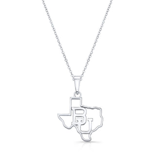 Baylor | Baylor Jewelry | Baylor Necklace | Baylor University | BU | BU Jewelry | Baylor Bears | University Jewelry | College Necklace | Texas Pendant | Texas Charm | Texas Shaped Necklaces | Silver Texas Necklace