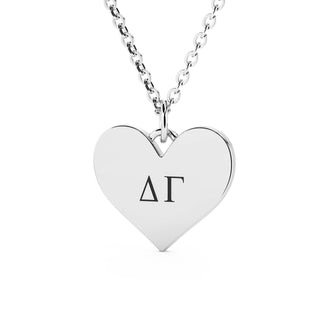 Delta Gamma Necklace | White Gold
