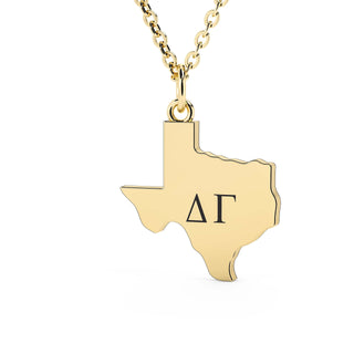 Delta Gamma Necklace | Yellow Gold