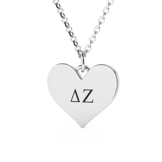 Delta Zeta Necklace | White Gold