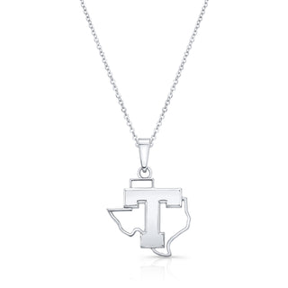 Tarleton | Tarleton Jewelry | Tarleton State | Tarleton State Jewelry | Tarleton State University | University Jewelry | College Necklace | Texas Pendant | Texas Charm | Texas Shaped Necklaces | Silver Texas Necklace