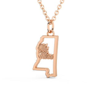 Ole Miss Necklace | Ole Miss Pendant | Ole Miss Chain | Mississippi Necklace | Ole Miss | University of Mississippi | Ole Miss Jewelry | University Jewelry | College Necklace