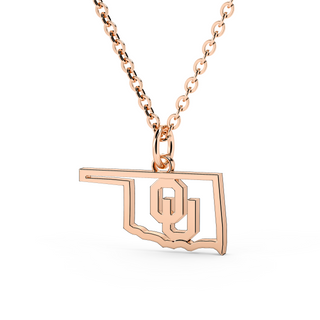 Stainless Steel Oklahoma Necklace | OU