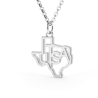 UTSA Necklace | University of Texas at San Antonio Necklace | UTSA Pendant | University Jewelry | College Necklace | Texas Pendant | Texas Charm | Texas Shaped Necklaces | Gold Texas Pendant Necklace | Silver Texas Necklace | Rose Gold Texas Necklace