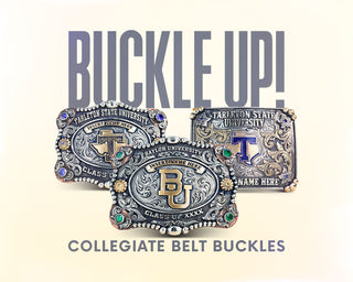Custom College Belt Buckles | Colligate Belt Buckles | University Graduation Belt Buckles