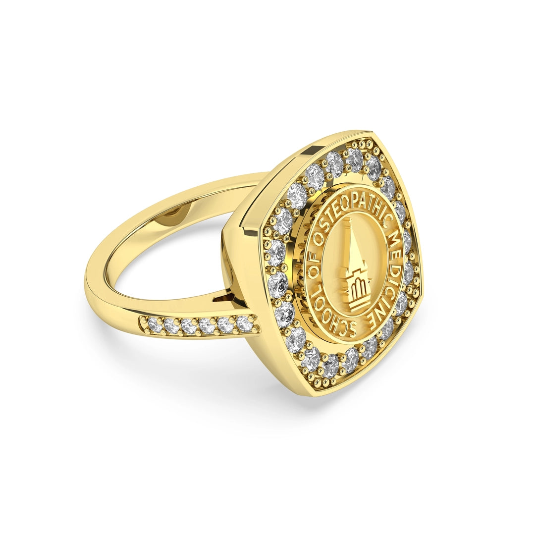 Anillo de sello de graduacion de la Escuela de Medicina Osteopatica de San Jose Jewelers