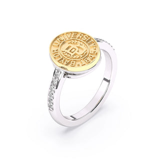 San Jose Jewelers 228 Vida Ring | Baylor Class Ring | Platinum Silver
