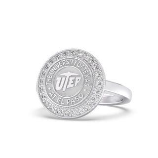 University of Texas At EL PASO | UTEP |234-10-SS- class seal ring | pick