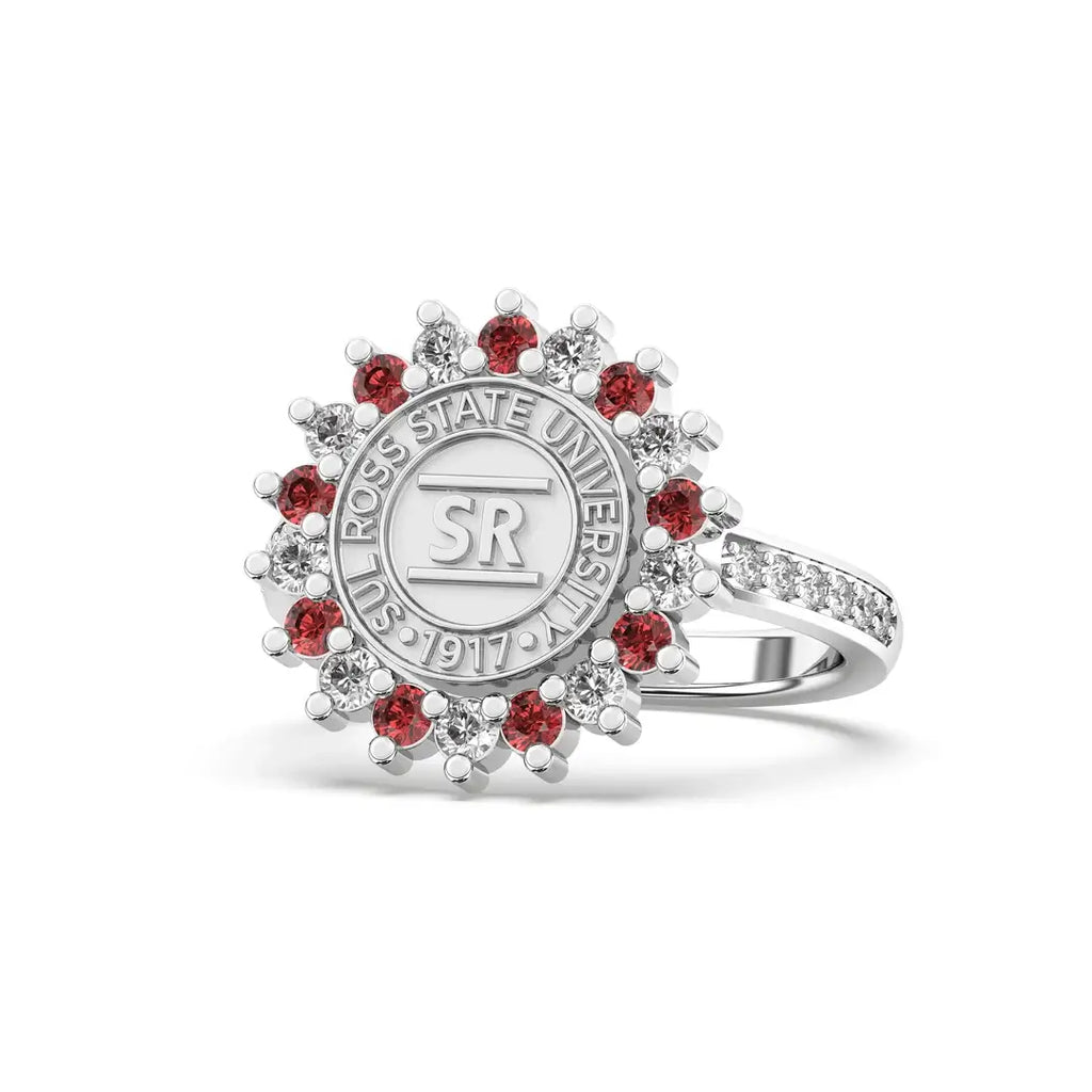 Sul Ross State University Ring | 245 Prestige | Platinum Silver – San ...