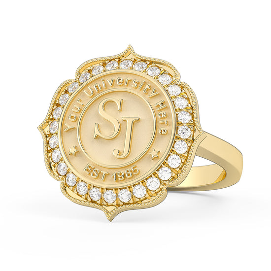 312 Grace 12 MM University Collection Ring